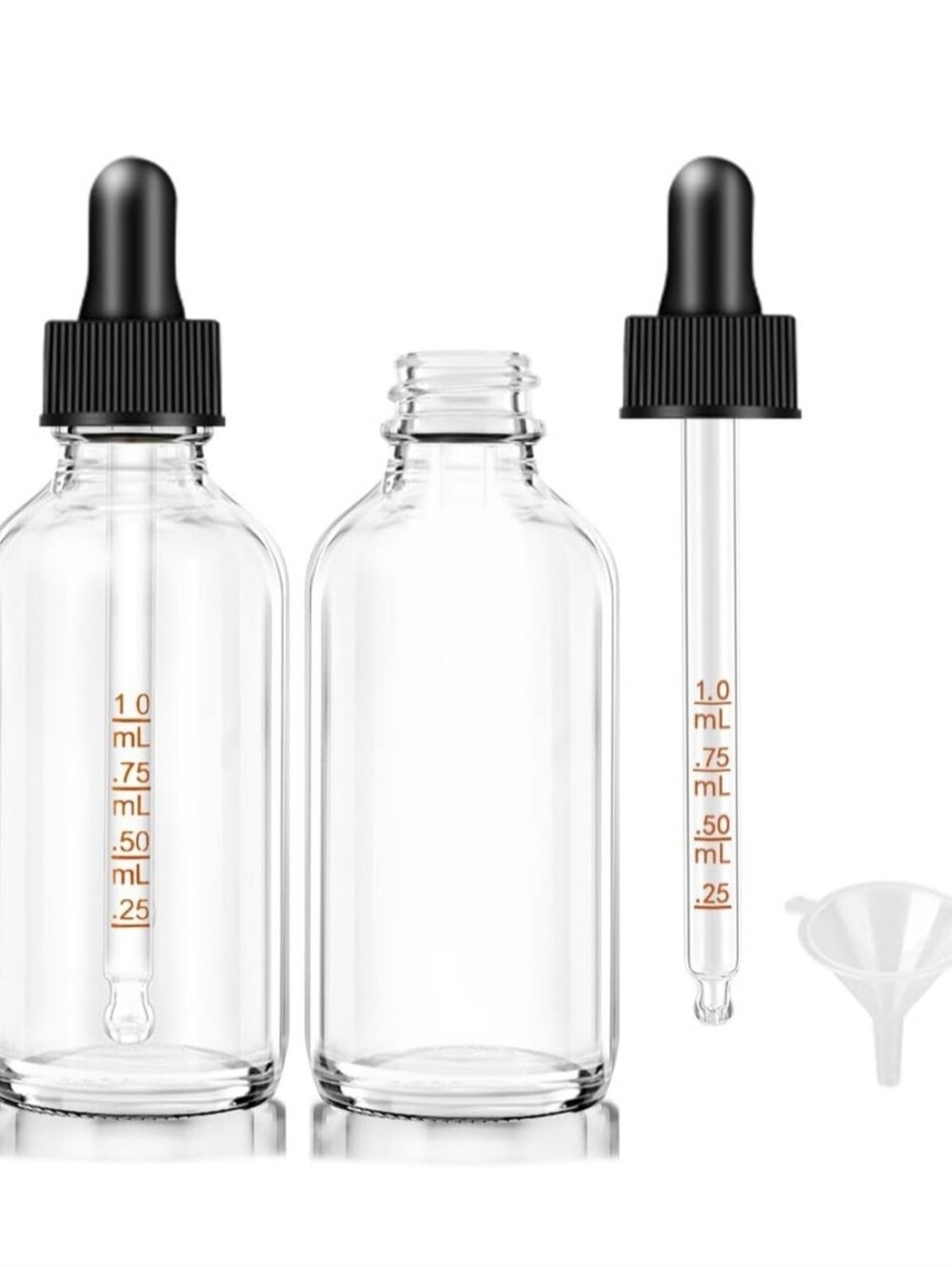 2 pack Dropper Bottle 2 oz Each